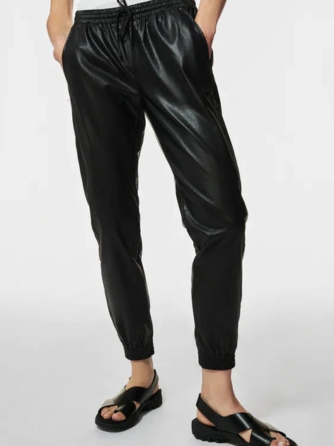 Leather Joggers