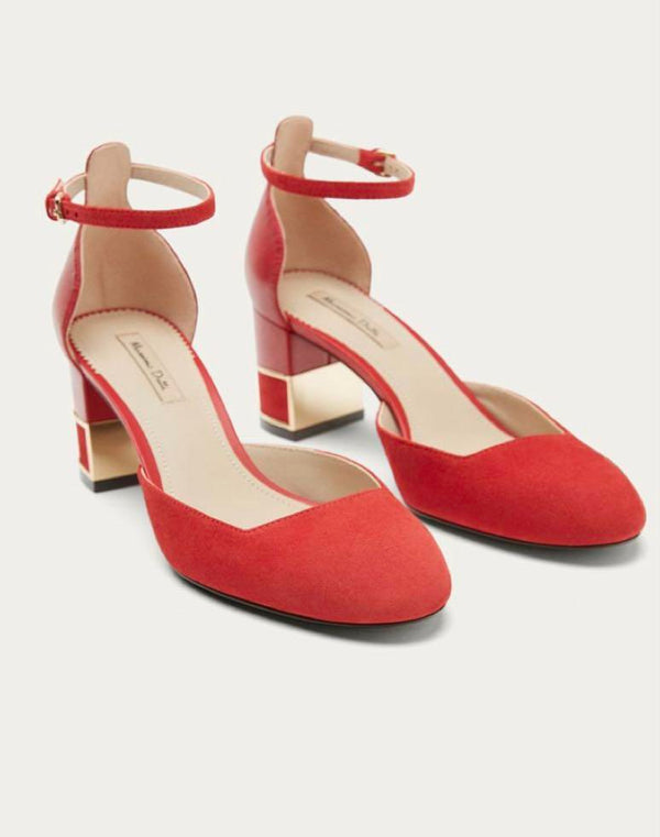 Red Suede Heels