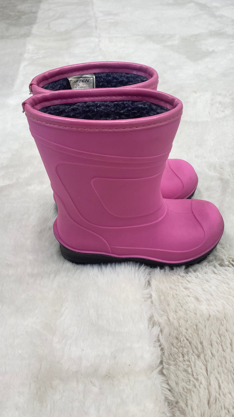 Pink Rubber Boots
