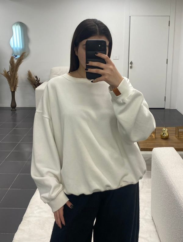 Oversized Sweater In White