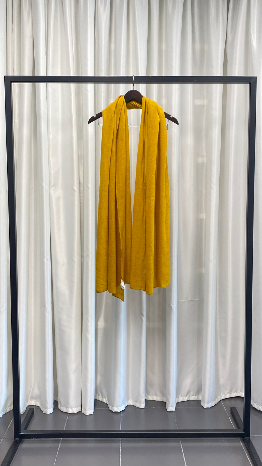 Knitted Yellow Scarf