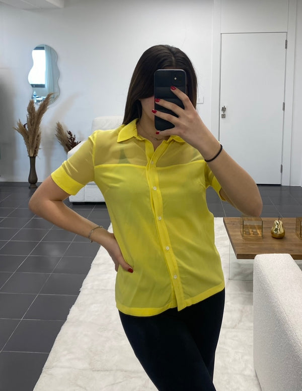 Yellow Buttoned Up Shirt