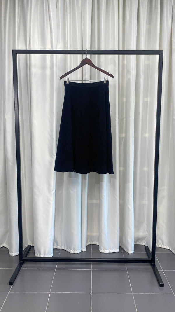 Suede Midi Skirt