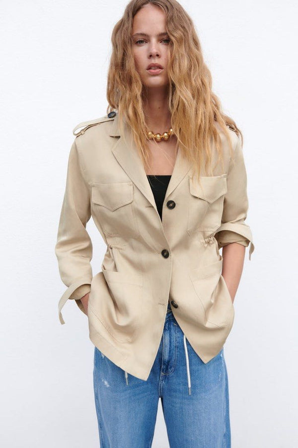 Patch Pockets Jacket