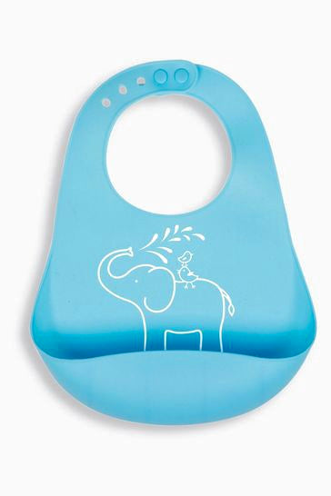 Blue Silicone Bib