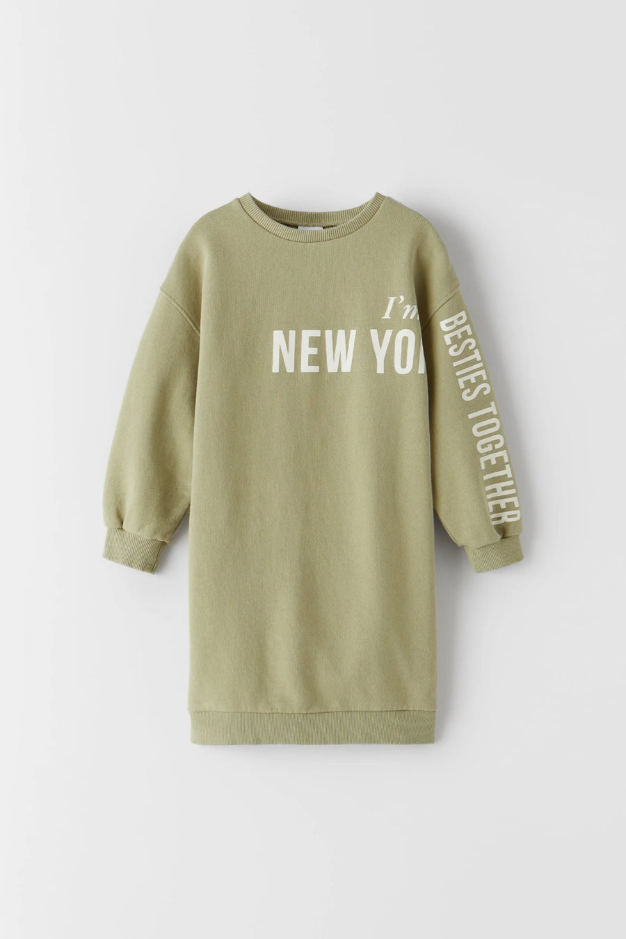 Print Cotton Sweater Dress